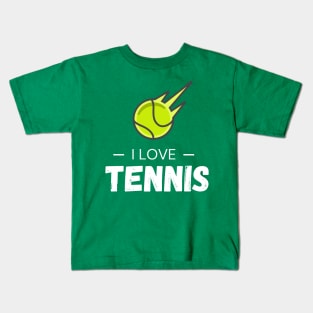 I love Tennis Kids T-Shirt